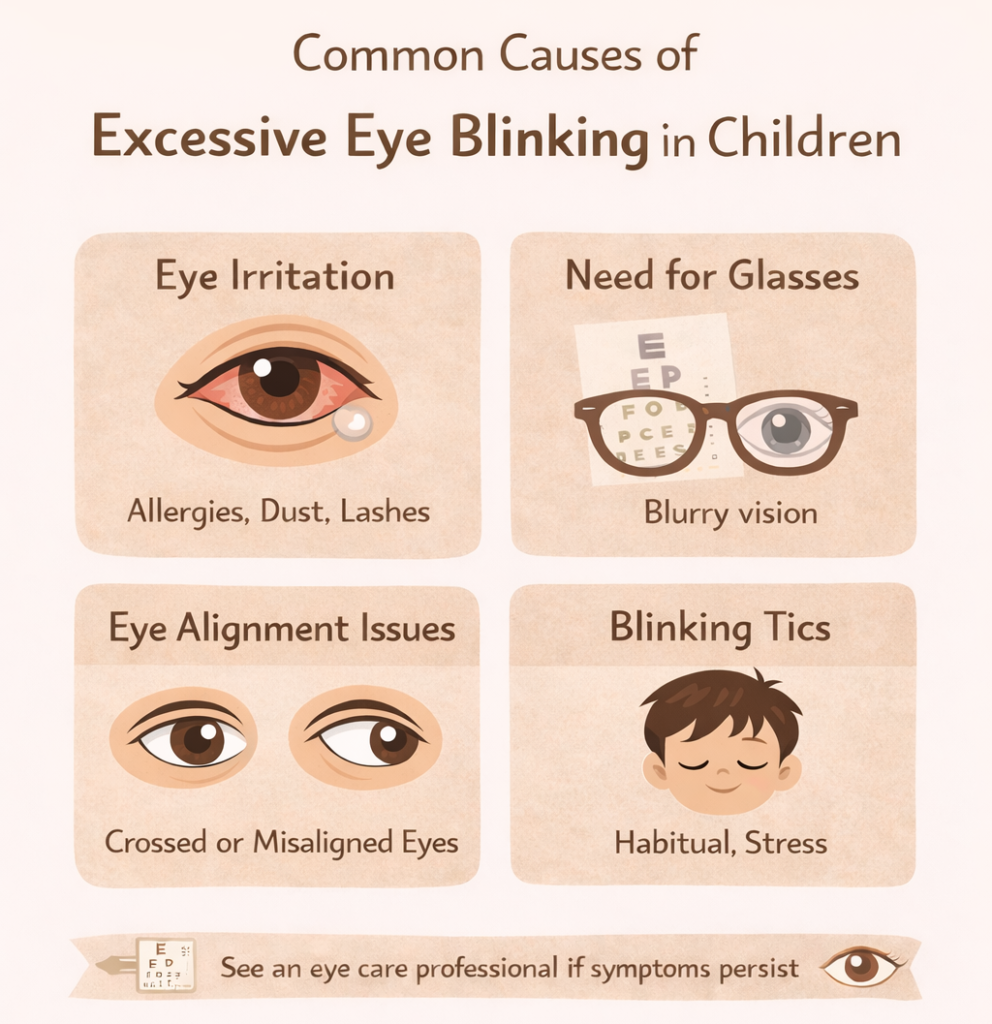 causes of excessive blinking in children